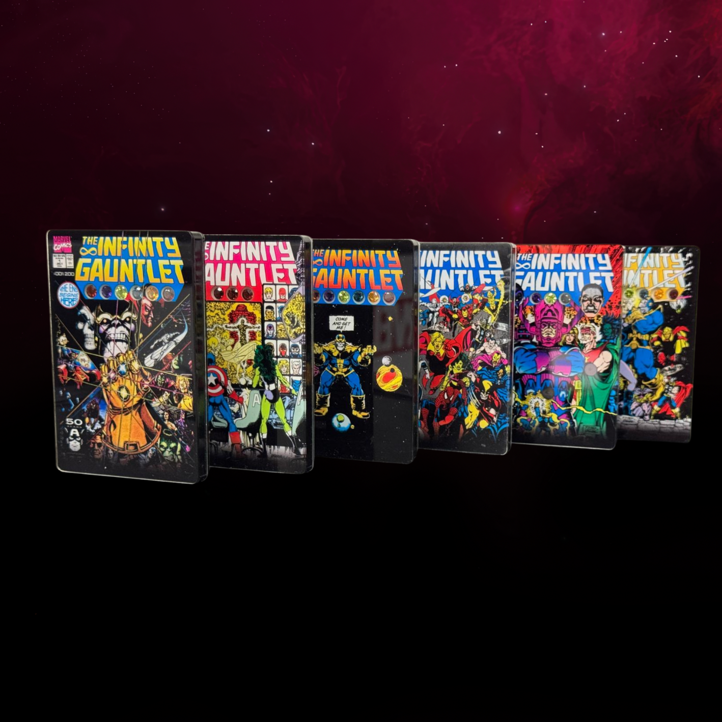 Infinity Gauntlet Vol 1-6 Set with Free Display Case
