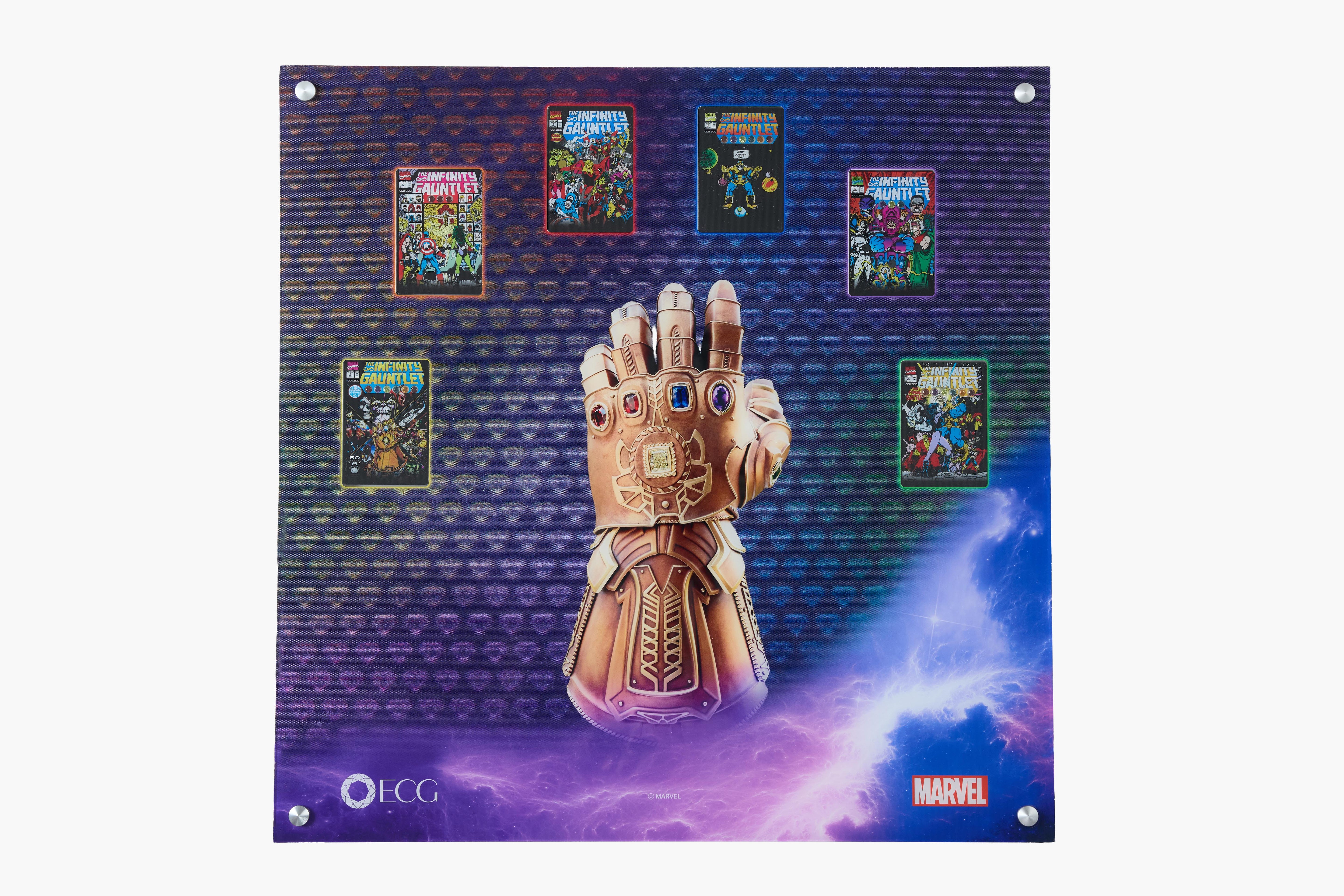Infinity Gauntlet Comics Gem Set with Display Board
