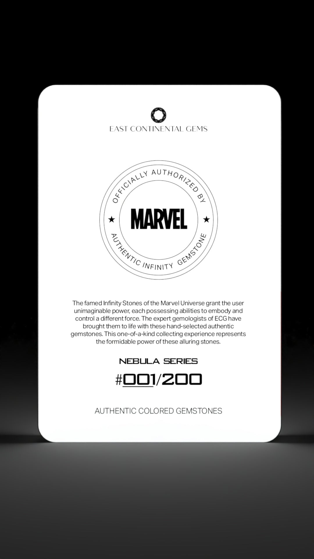White Nebula Series Infinity Gem Card