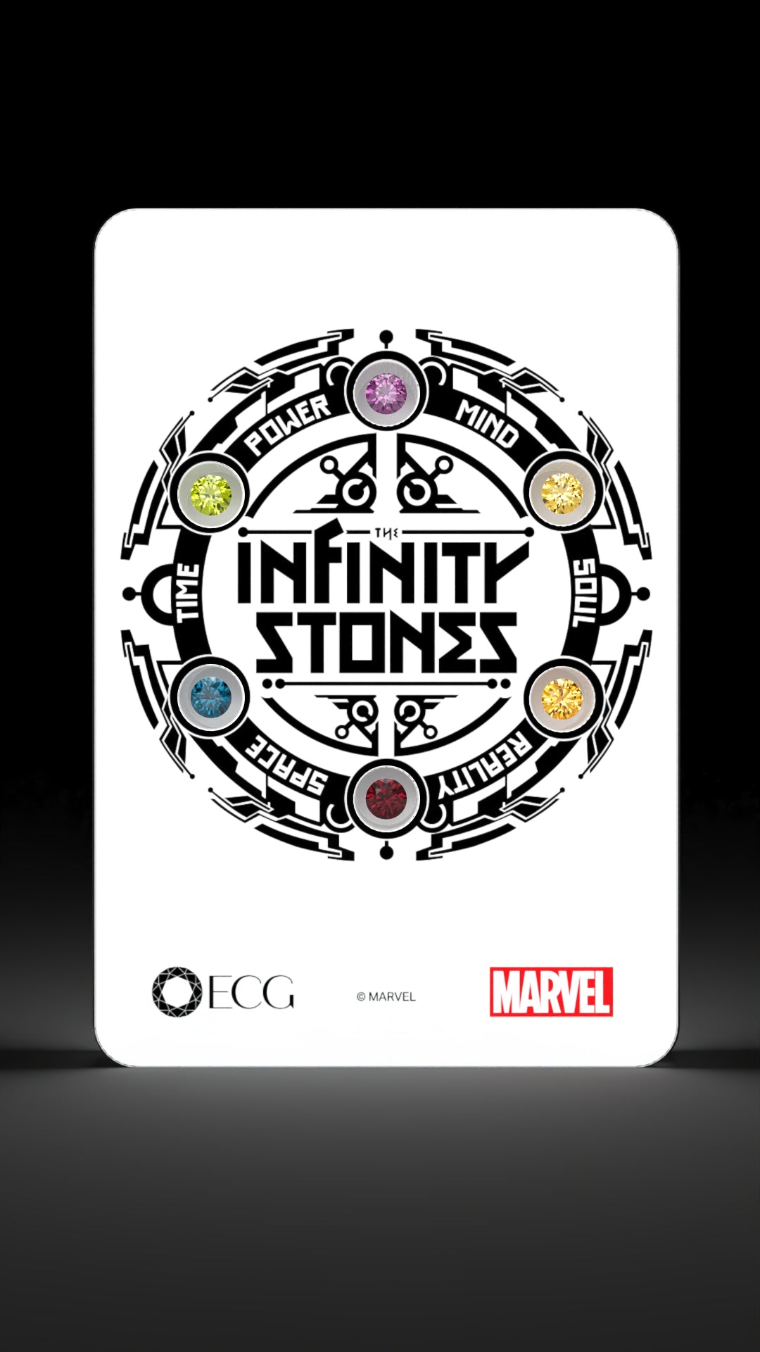 White Nebula Series Infinity Gem Card