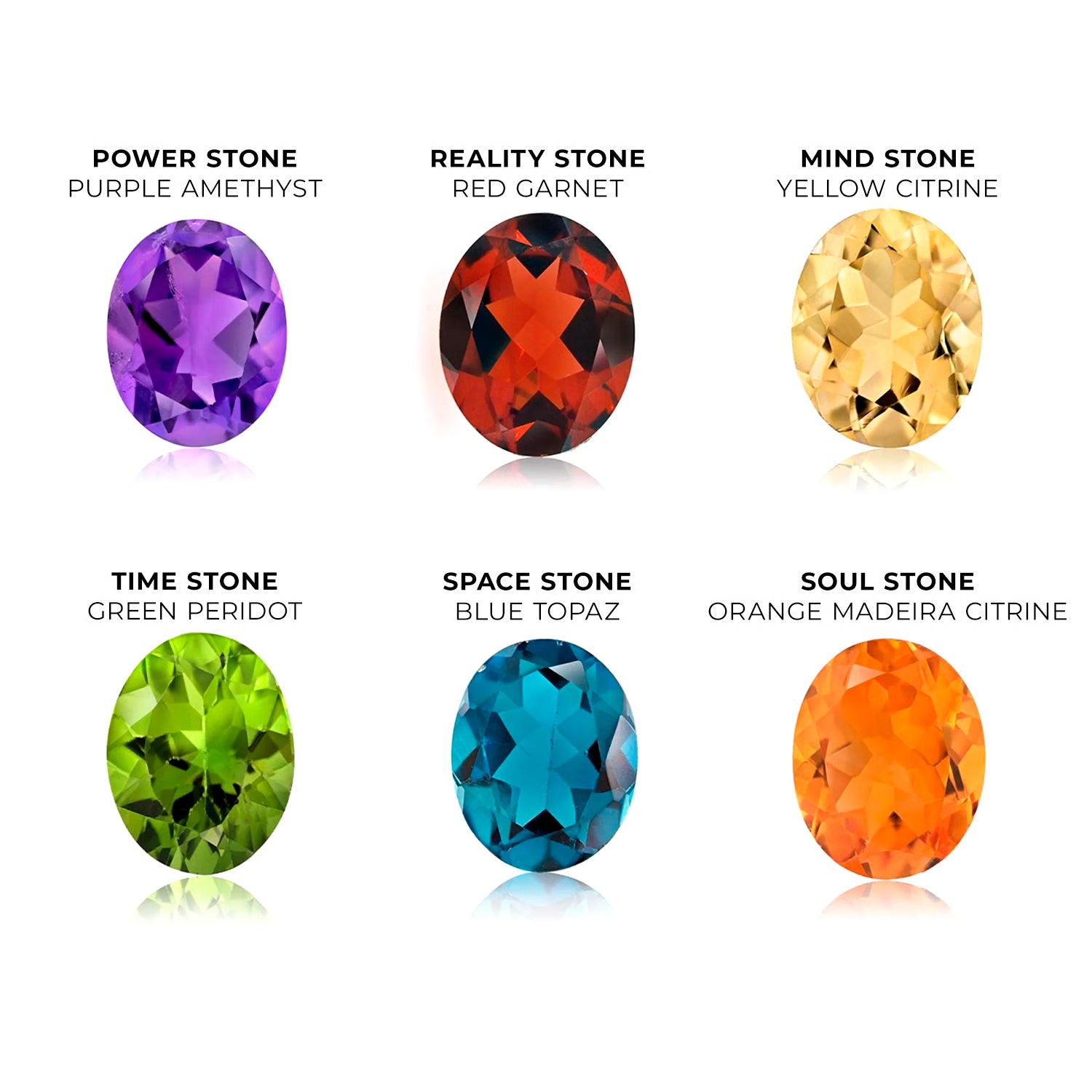 Nebula Series Sealed Infinity Stone Set | White | Authentic Marvel® Infinity Stones