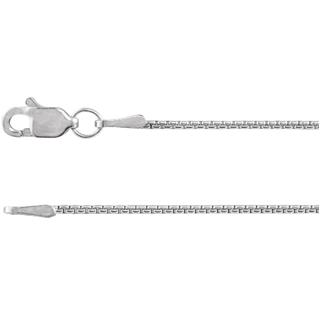 ECG Signature Box Chain: Sterling Silver 1.8 mm