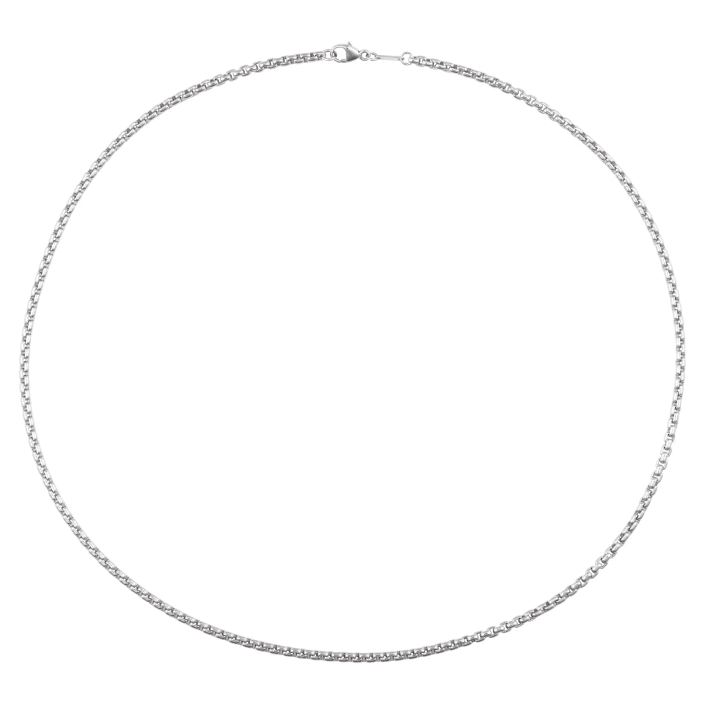 ECG Signature Box Chain: Sterling Silver 2.6 mm