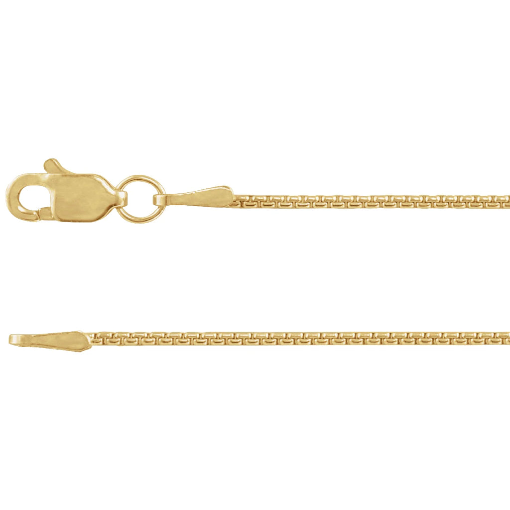 ECG Signature Box Chain: Yellow Gold-Plated 1.8 mm