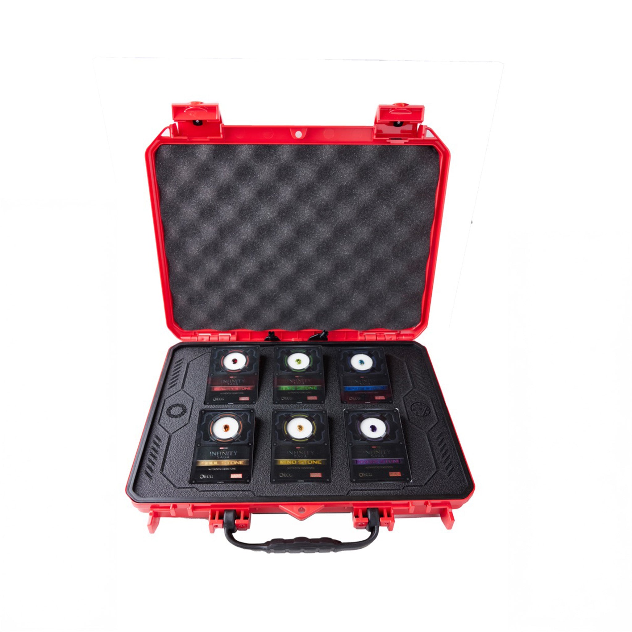 Infinity Gem Set with Red Display Case