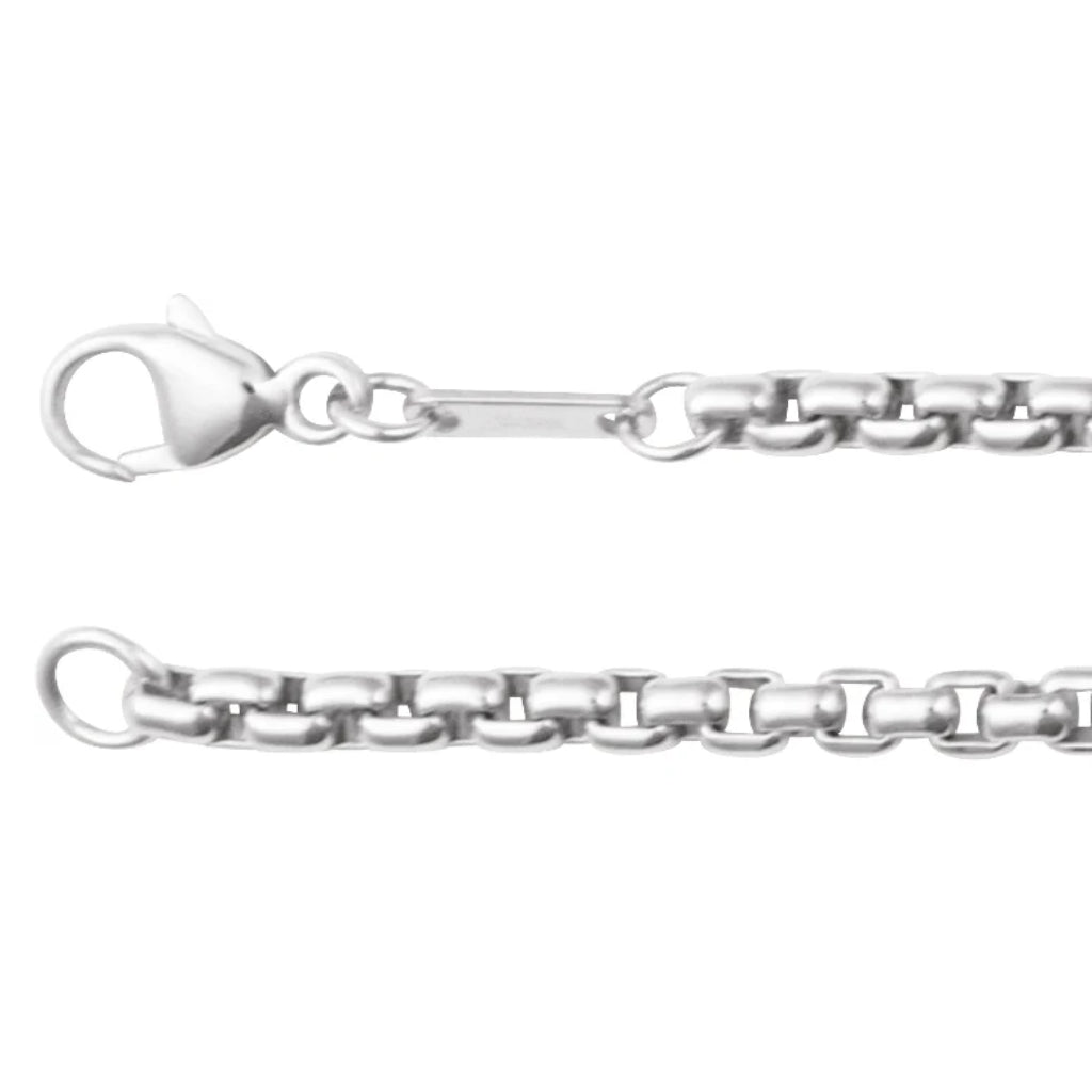 ECG Signature Box Chain: Sterling Silver 2.6 mm
