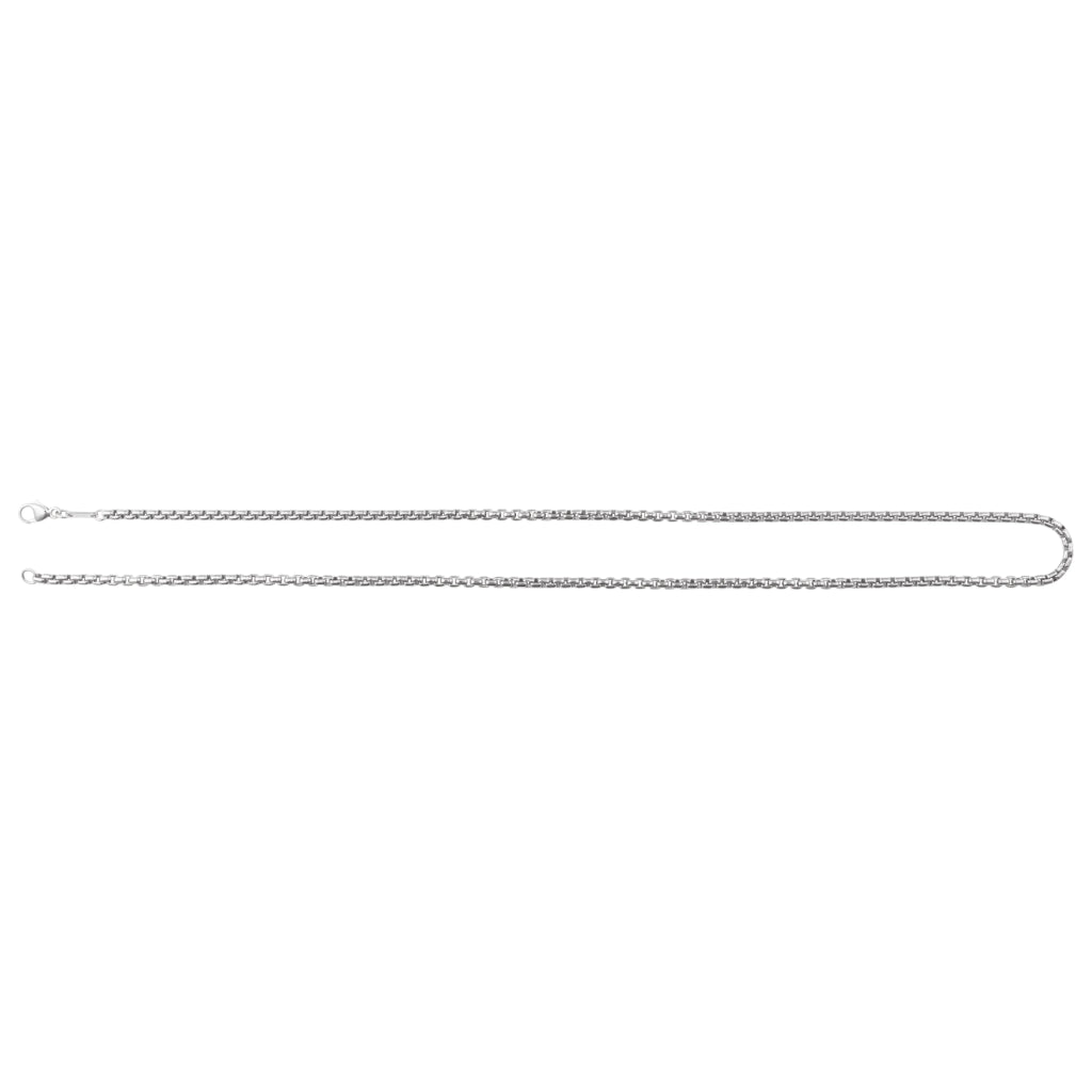 ECG Signature Box Chain: Sterling Silver 2.6 mm